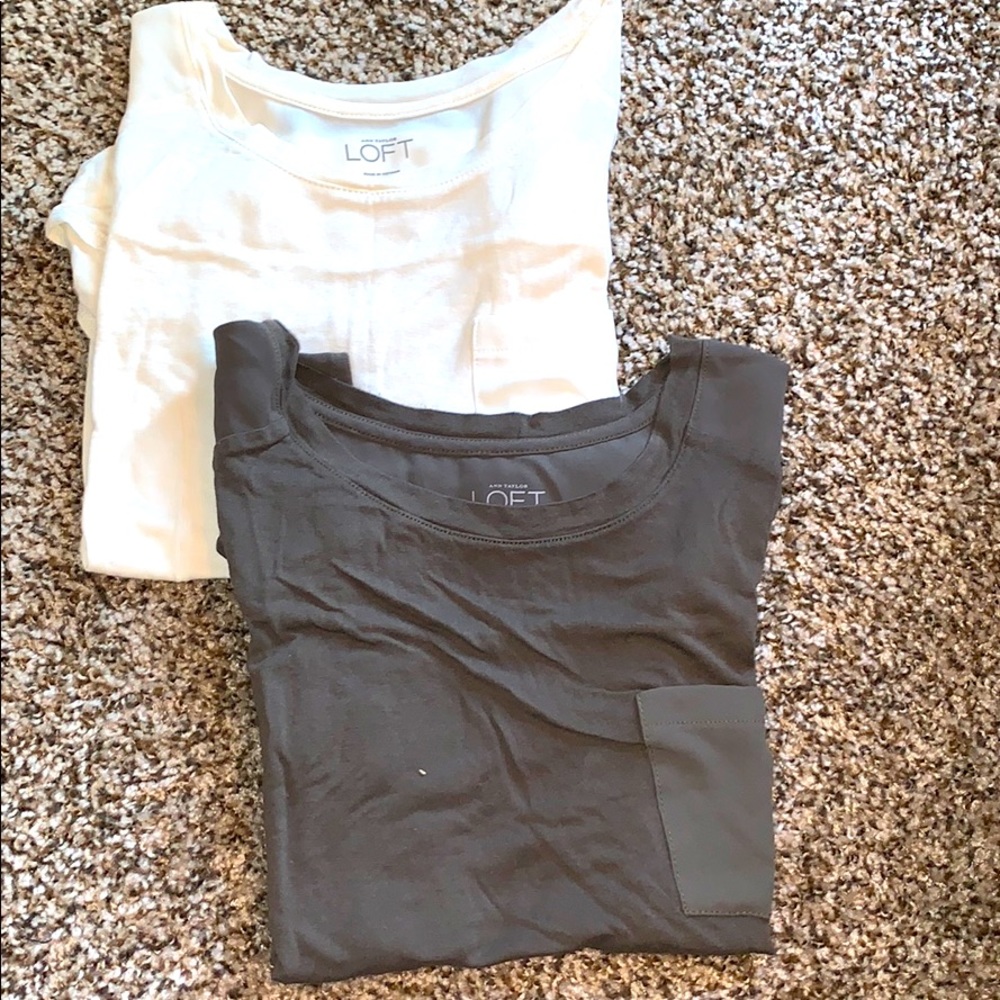 Bundle- 2 sleeveless tops. Army Green and beige